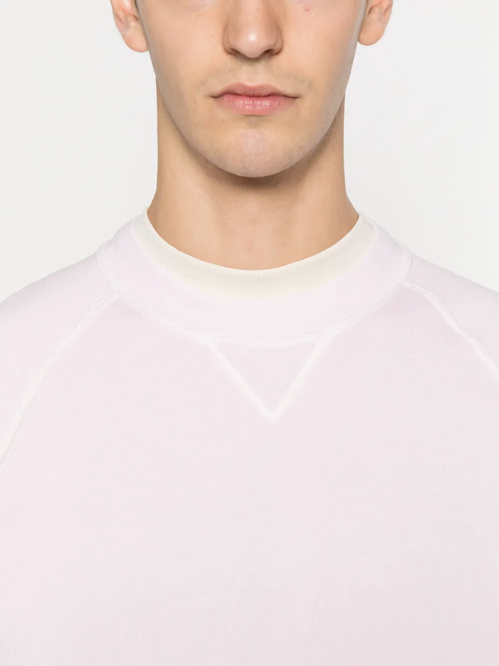 Filippo De Laurentiis Raglan-sleeve Crew-neck Sweatshirt In Pink