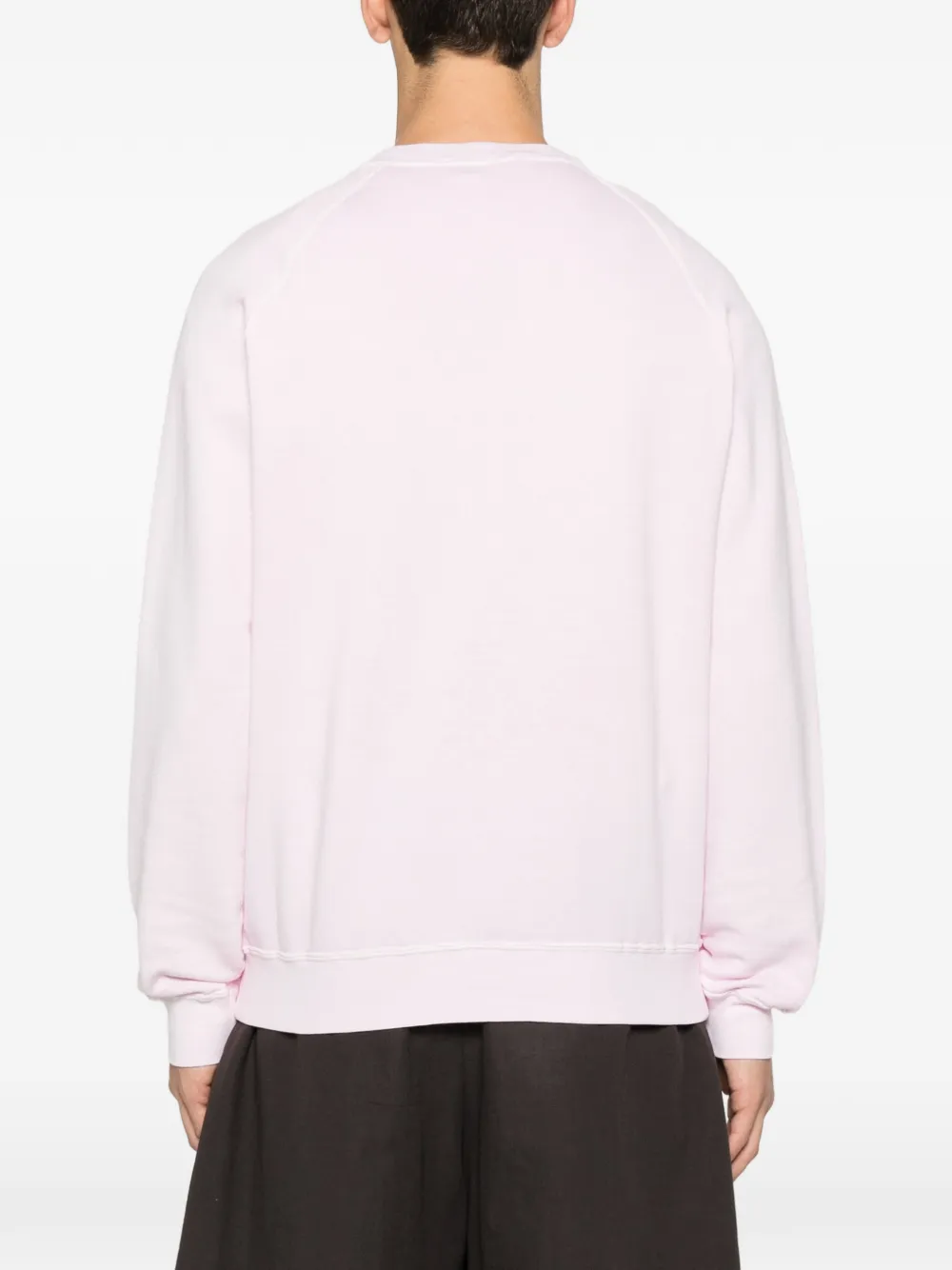 Filippo De Laurentiis Raglan-sleeve Crew-neck Sweatshirt In Pink