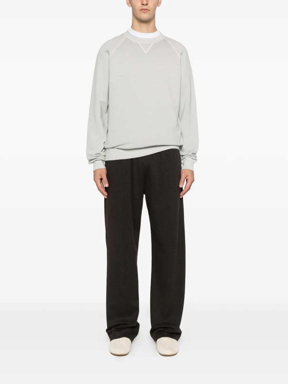 Filippo De Laurentiis raglan-sleeve cotton sweatshirt - Grijs