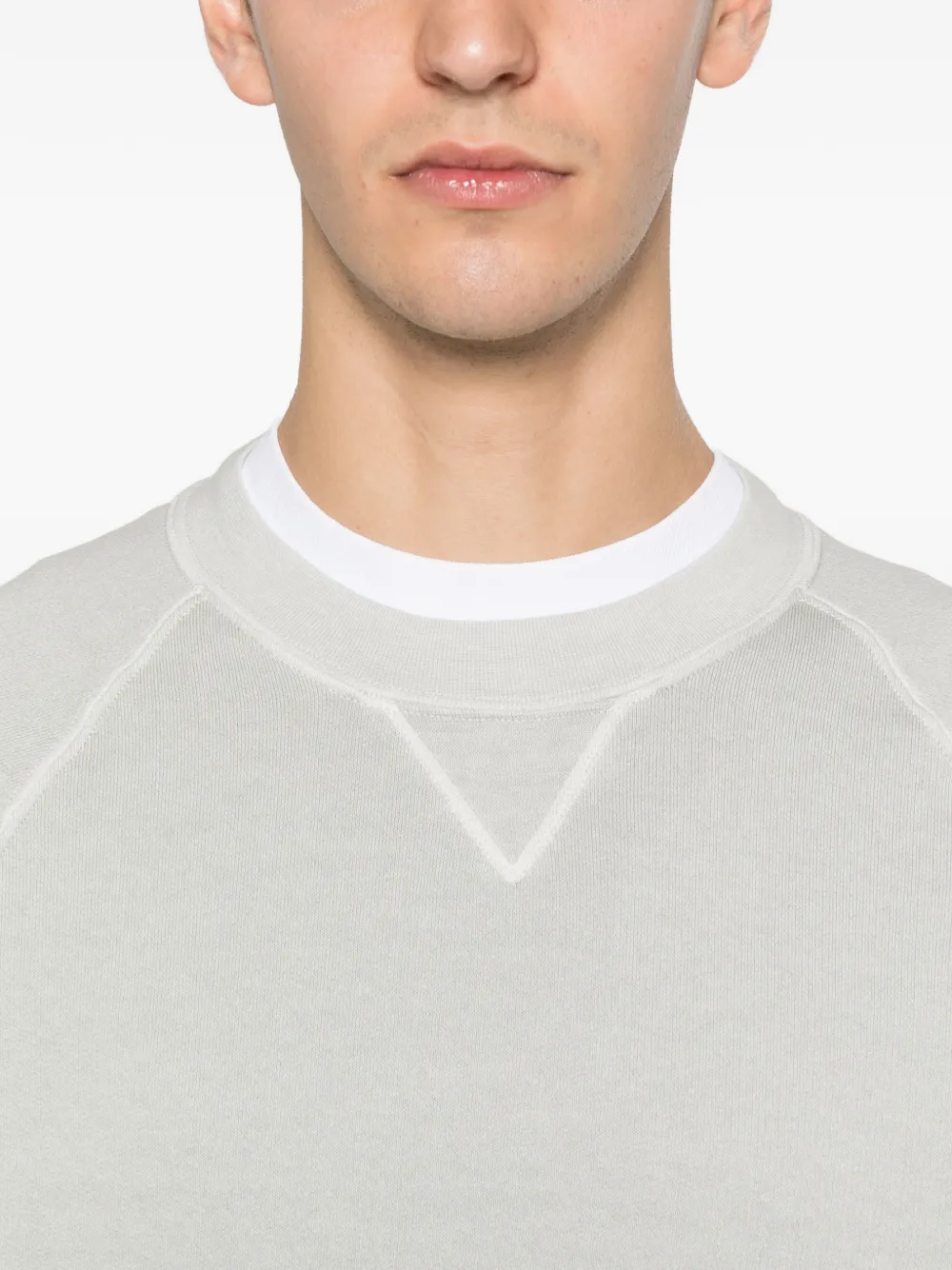 Filippo De Laurentiis Raglan-sleeve Cotton Sweatshirt In White