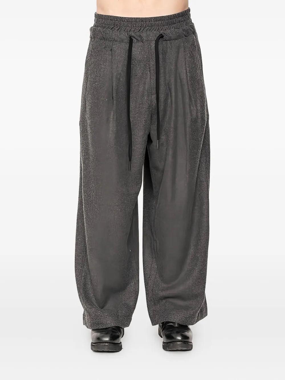 Andrea Ya'aqov drawstring-waist trousers - Grijs