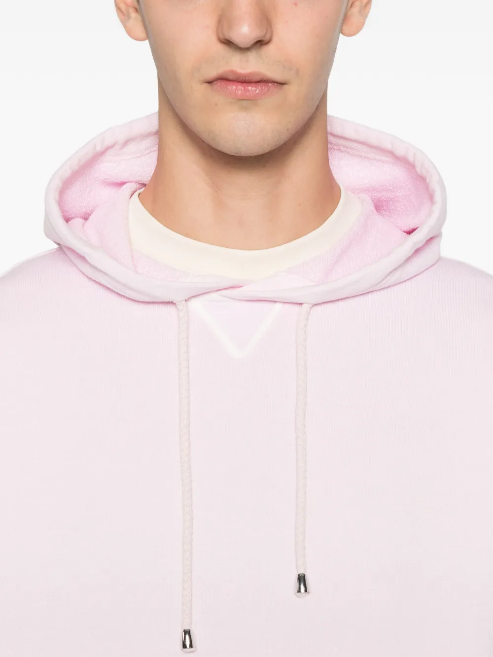 Filippo De Laurentiis Drawstring-fastening Cotton Hoodie In Pink