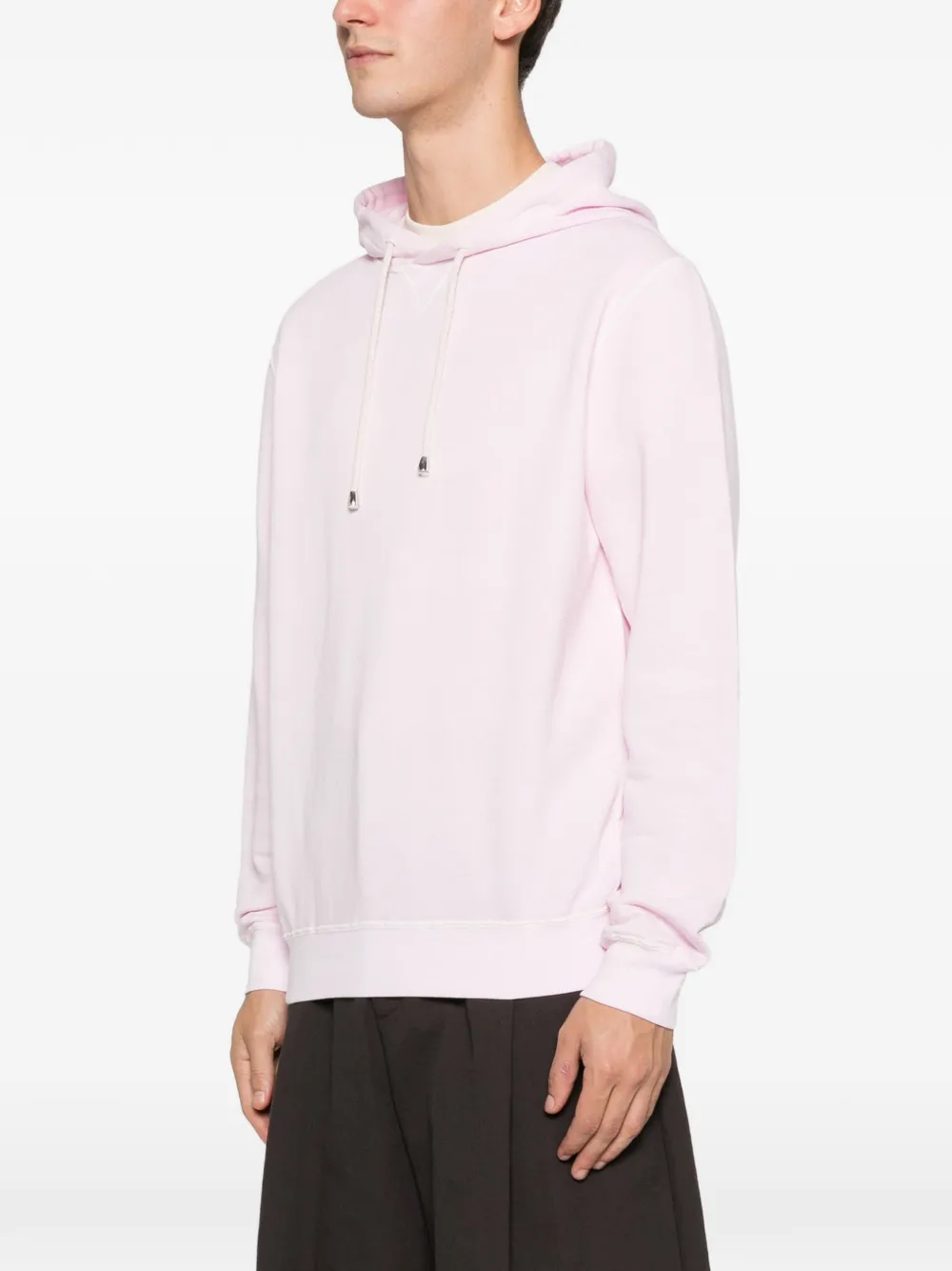 Filippo De Laurentiis Drawstring-fastening Cotton Hoodie In Pink