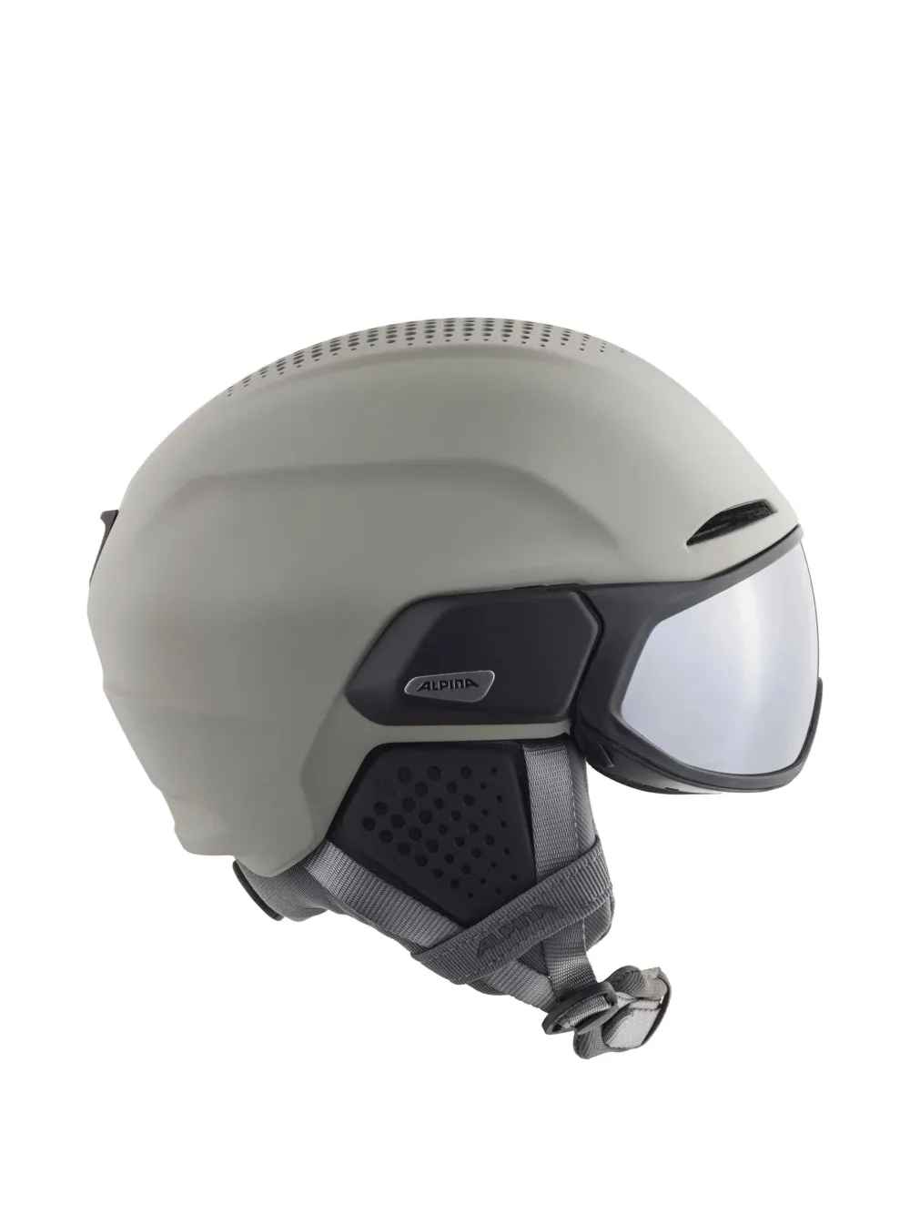 Alpina Perforated-detail Helmet In Brown