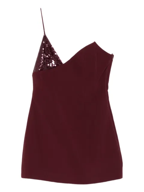 David Koma sequin asymmetric mini dress