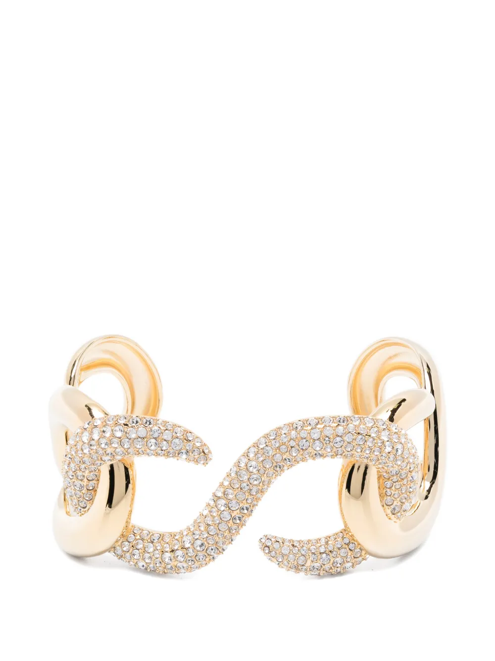 Swarovski Dextera crystal round-cut bracelet - Gold