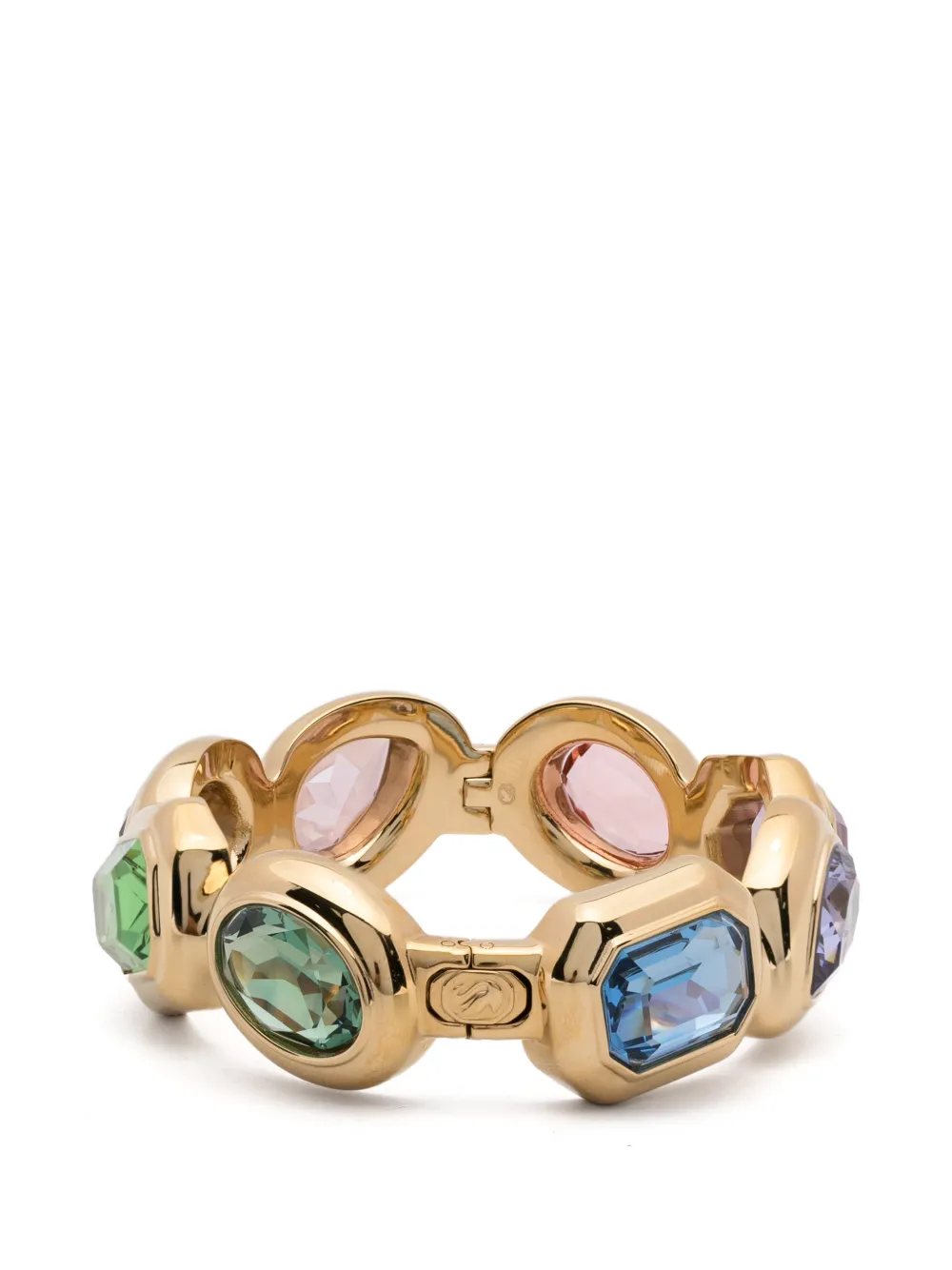 Swarovski Mehrfarbige Armspange im Layering-Look - Gold