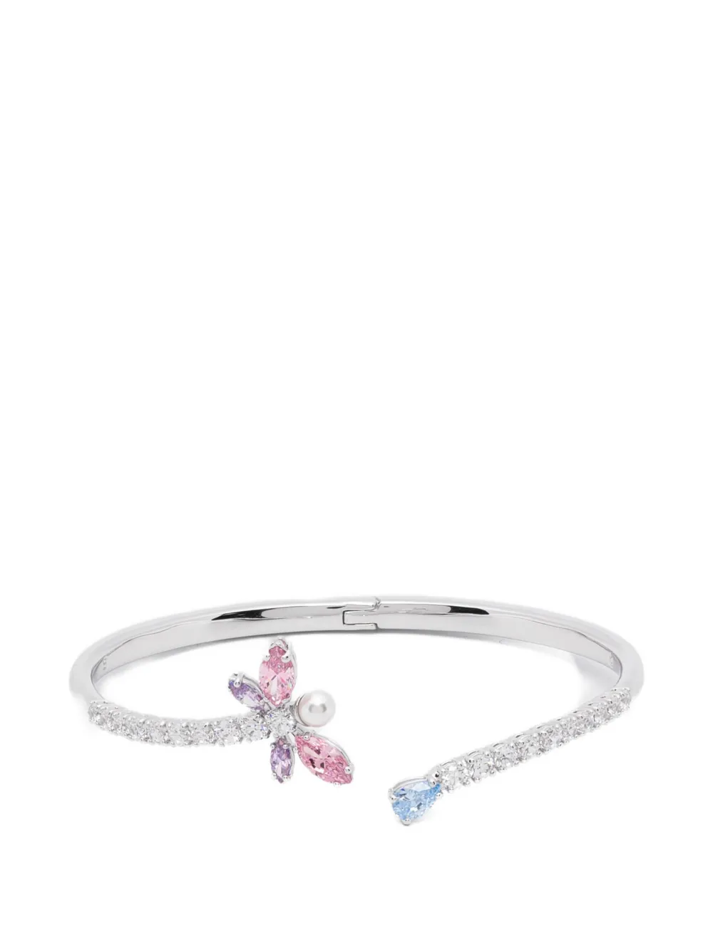 Swarovski x Ariana Grande crystal dragonfly bangle - Argento