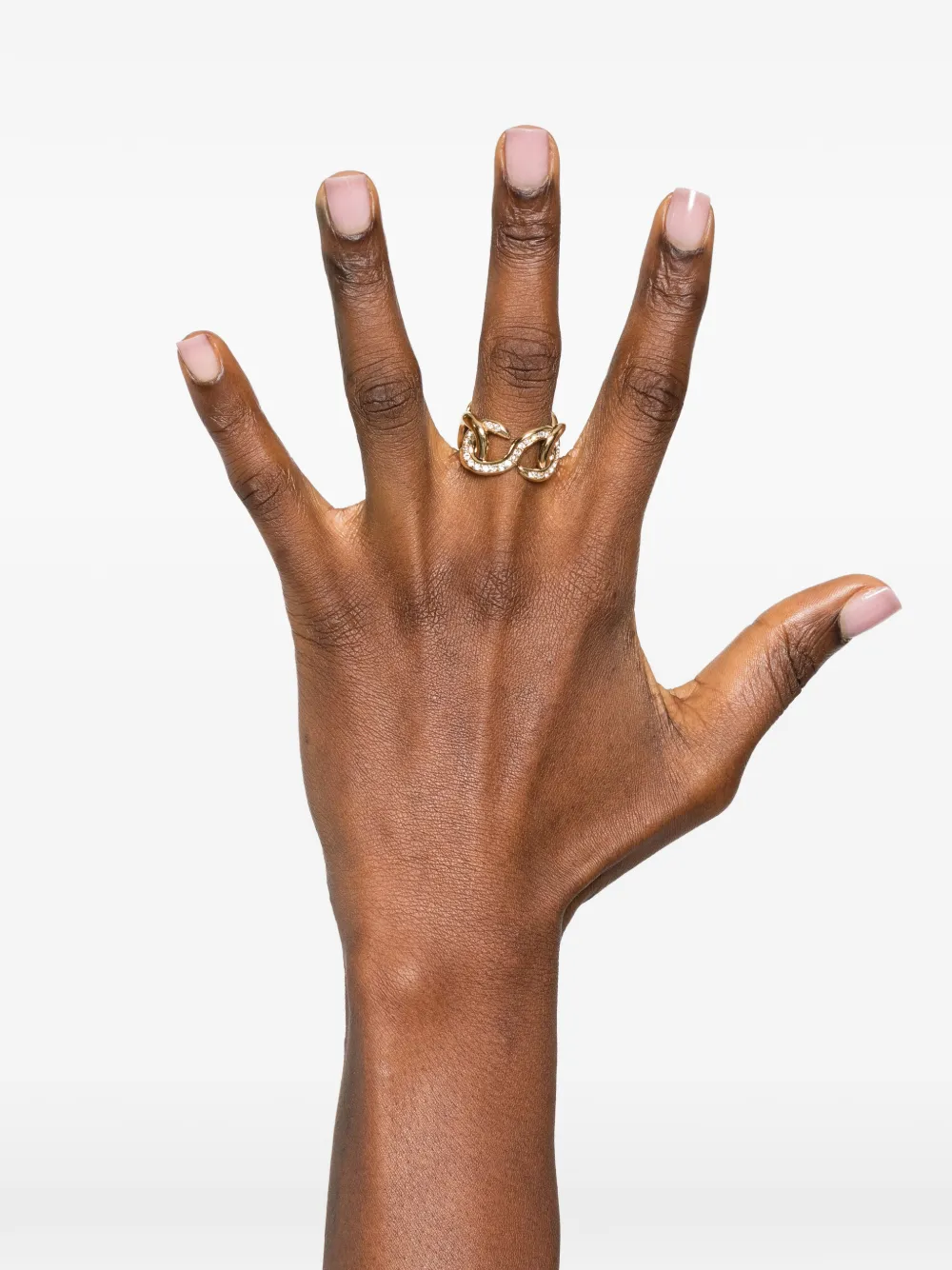 Swarovski Open Round-cut Ring - Gold 