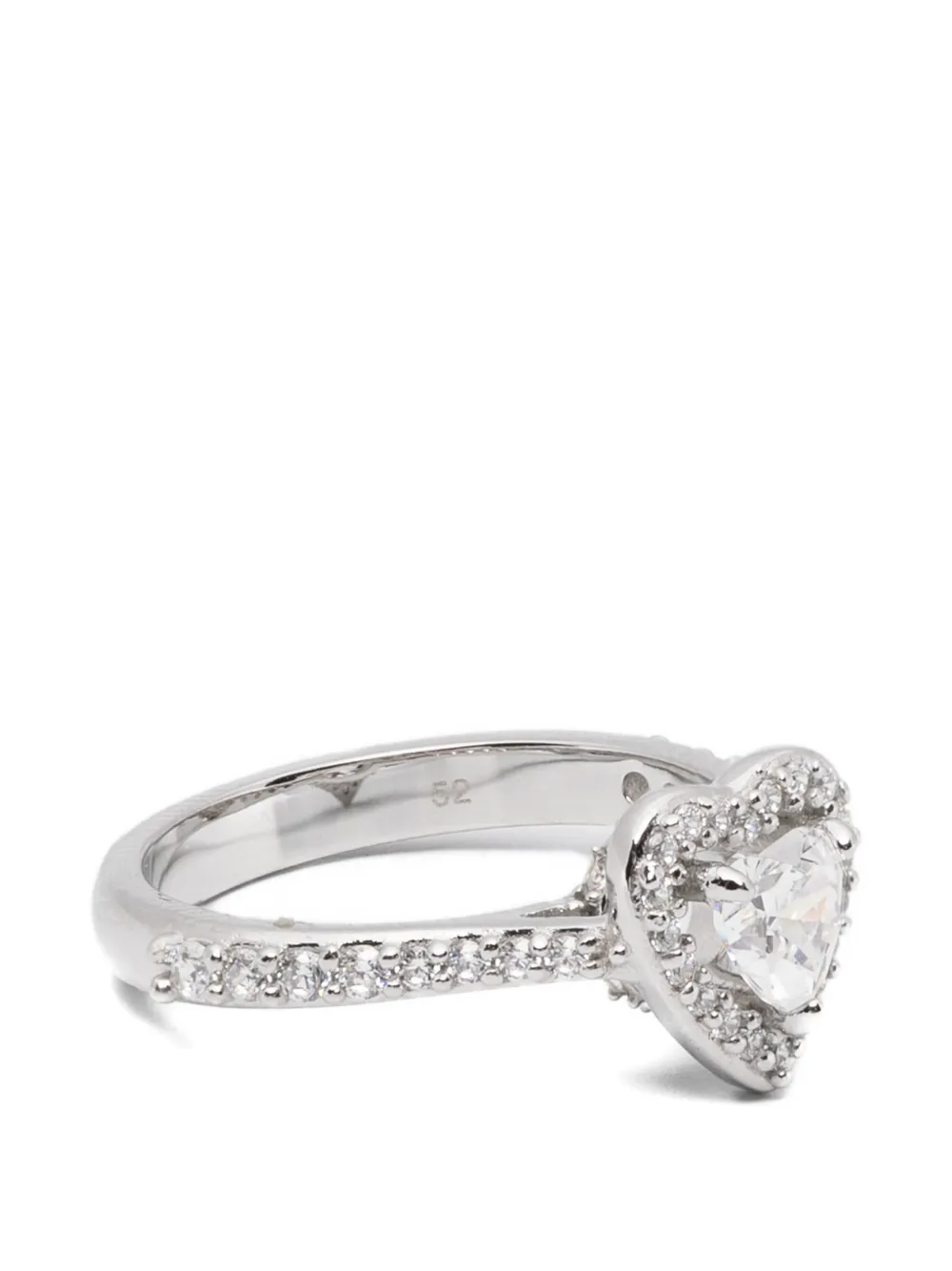 Swarovski Anello a cuore - Argento