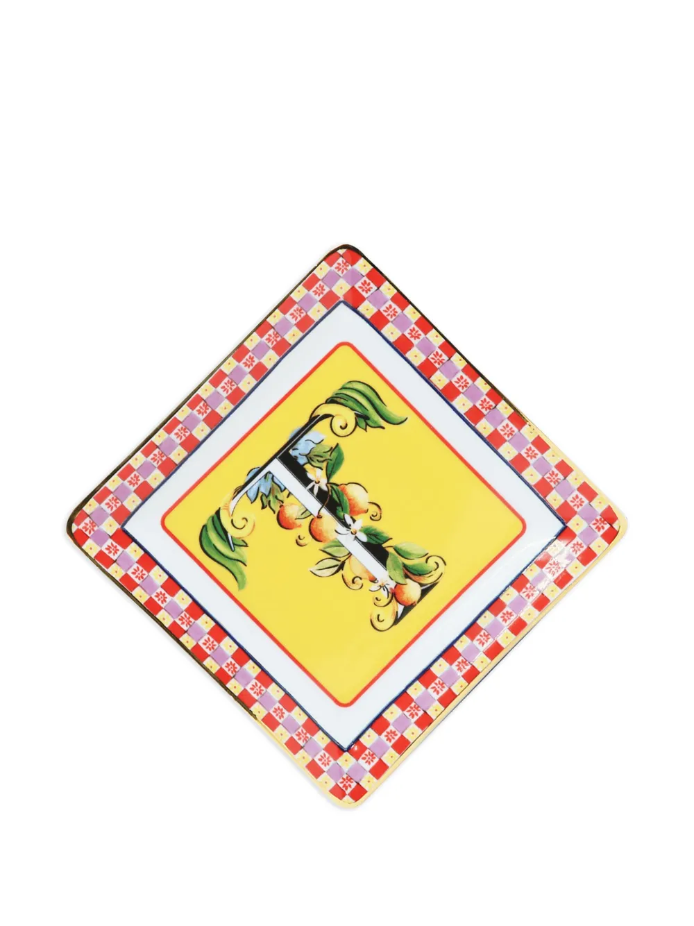 BACI MILANO floral-details decorative tray (15cm x 15cm) | Decorative Trays & Plates | Image 2