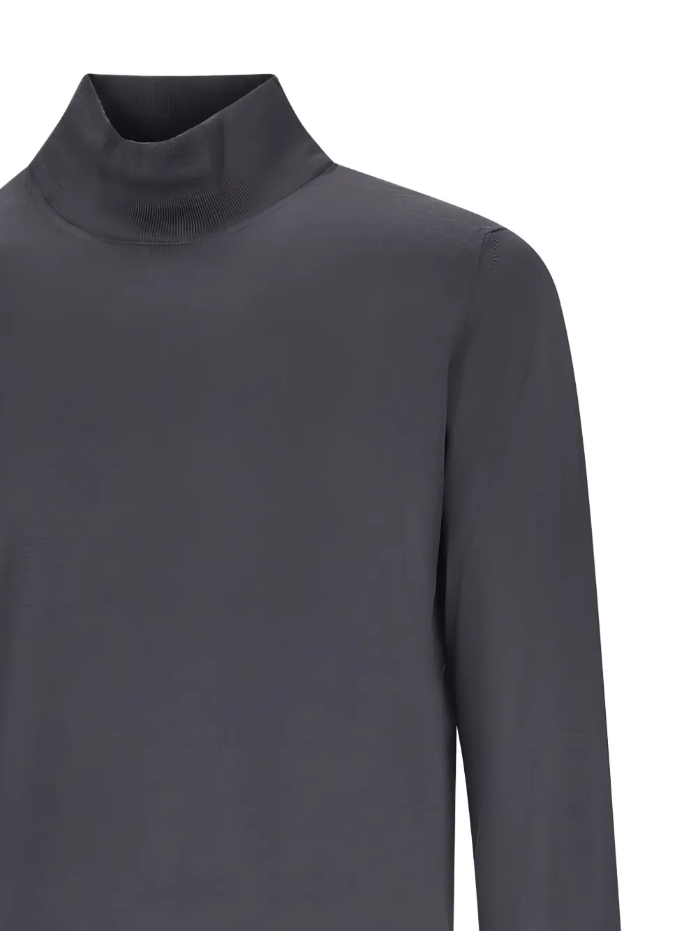 Goes Botanical Ribbed Sweater In Gray