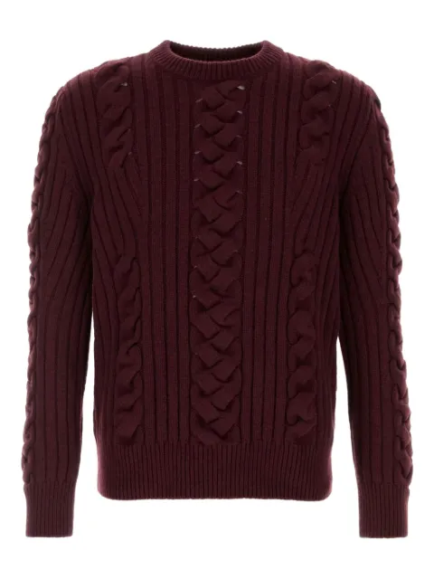 Alexander McQueen cable-knit ribbed knitwear