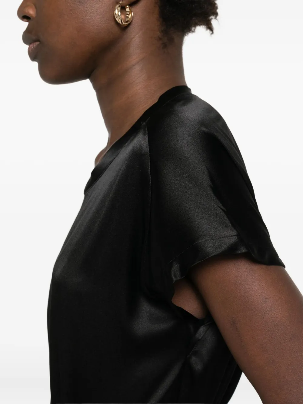 Pinko Short-sleeve Blouse In Black