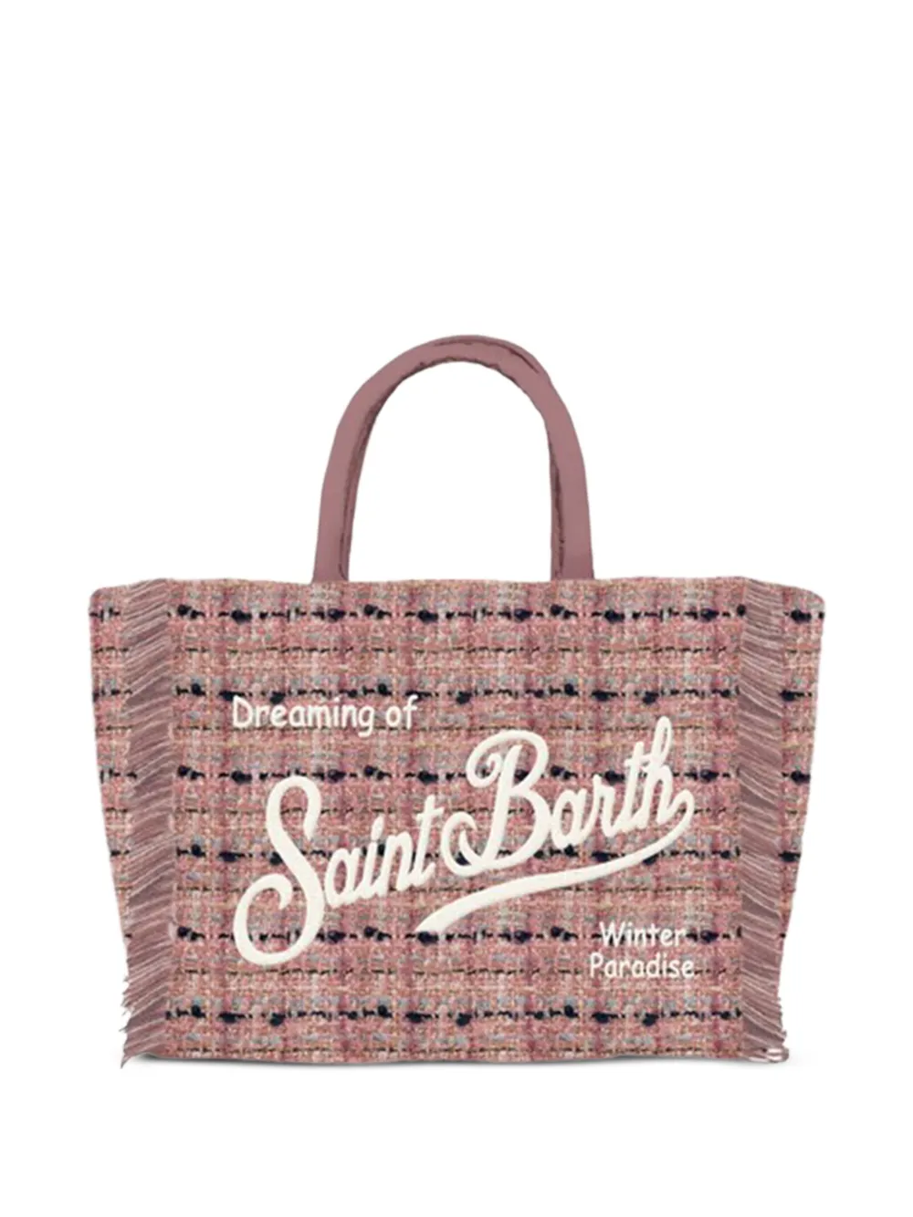 MC2 Saint Barth fringed-detail tote bag | Pink | Image 1
