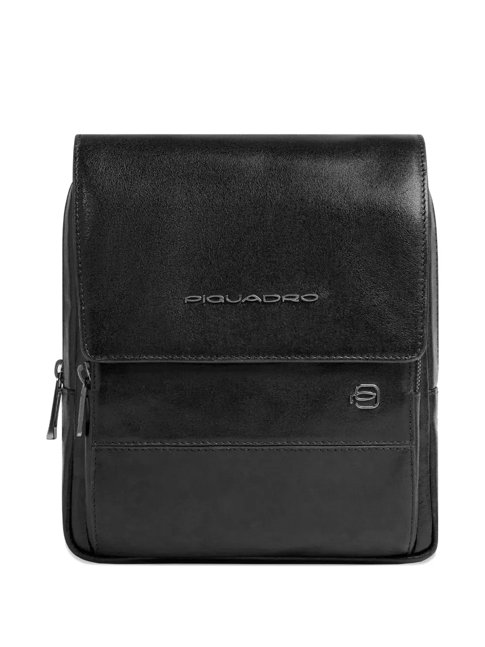 PIQUADRO flap-over crossbody bag - Zwart