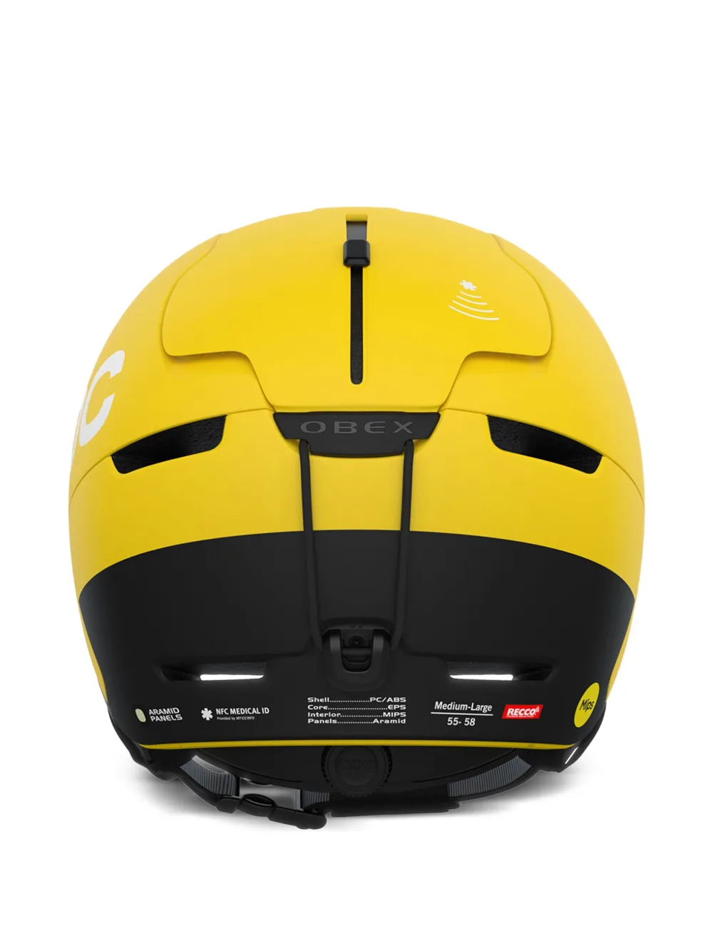 POC Obex BC MIPS helm met logo Geel