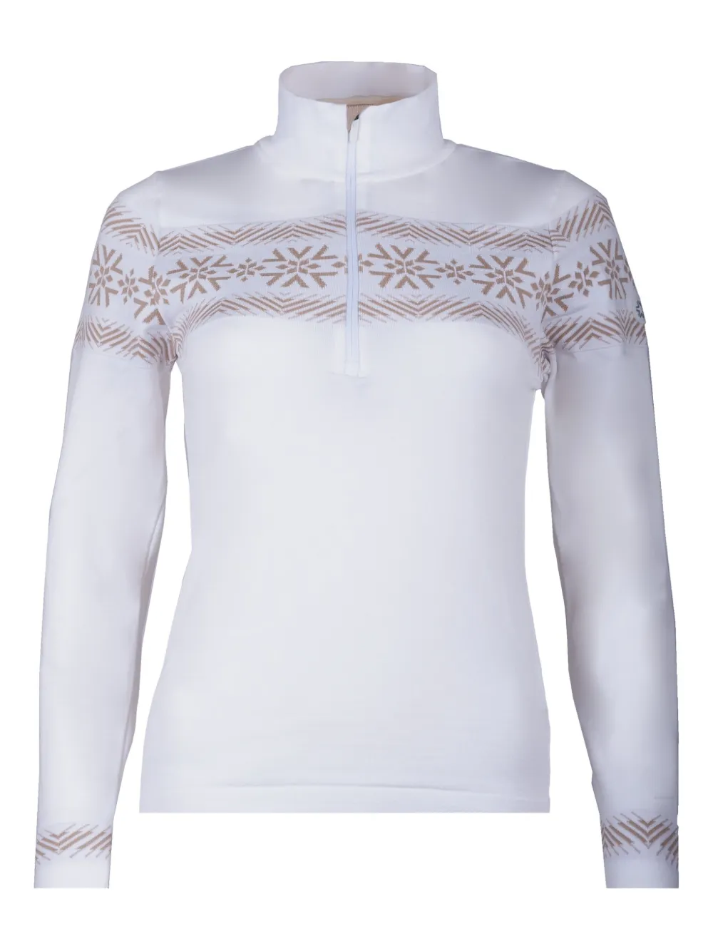 NEWLAND Top Col des Mines con zip - Bianco