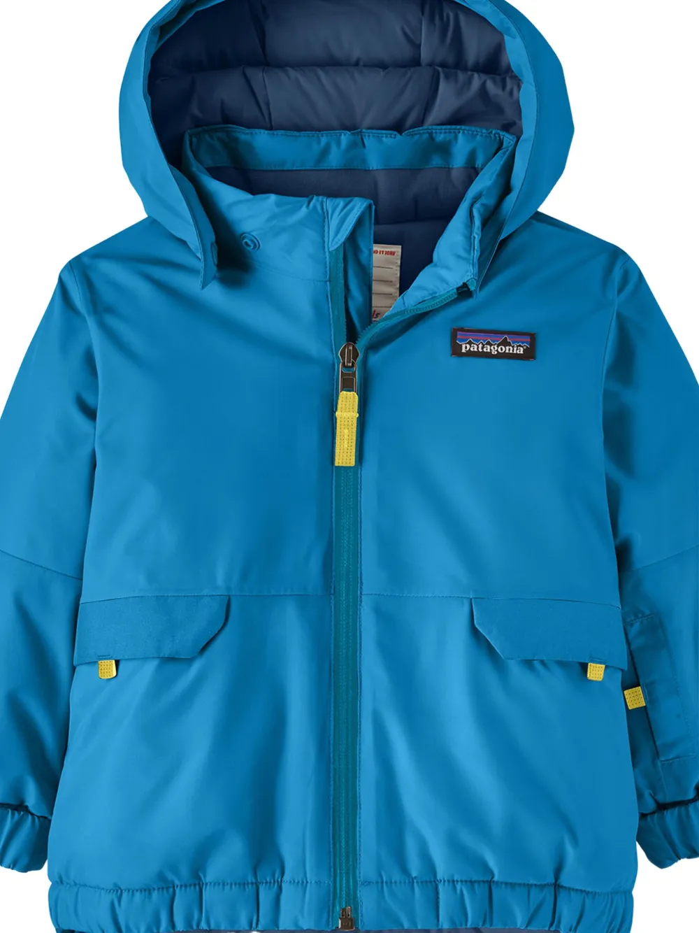 Patagonia Snow Pile Hooded-pocketed Jacket In Blue
