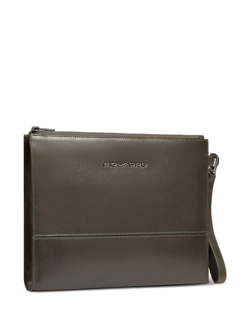 PIQUADRO Laptoptas met polsband en rits Groen