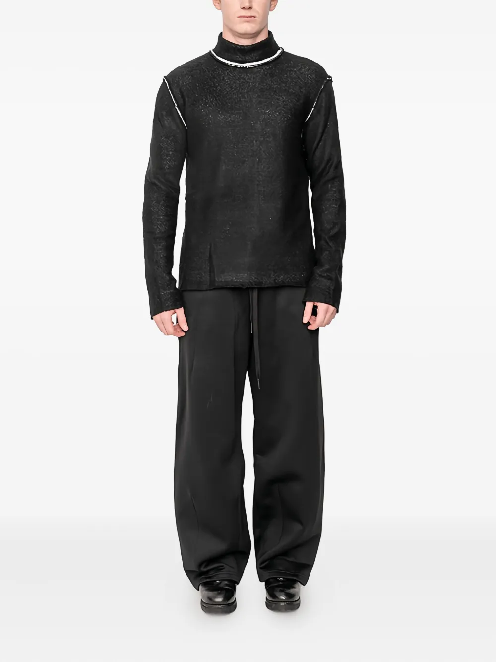 Andrea Ya'aqov turtleneck sweater - Zwart