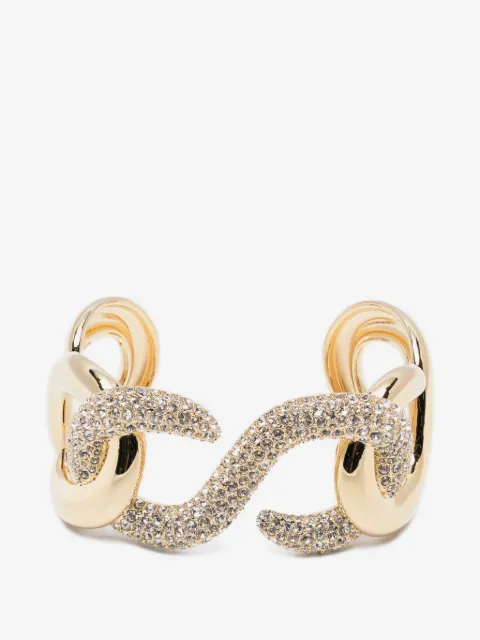 Swarovski Dextera crystal-embellishment cuff bracelet