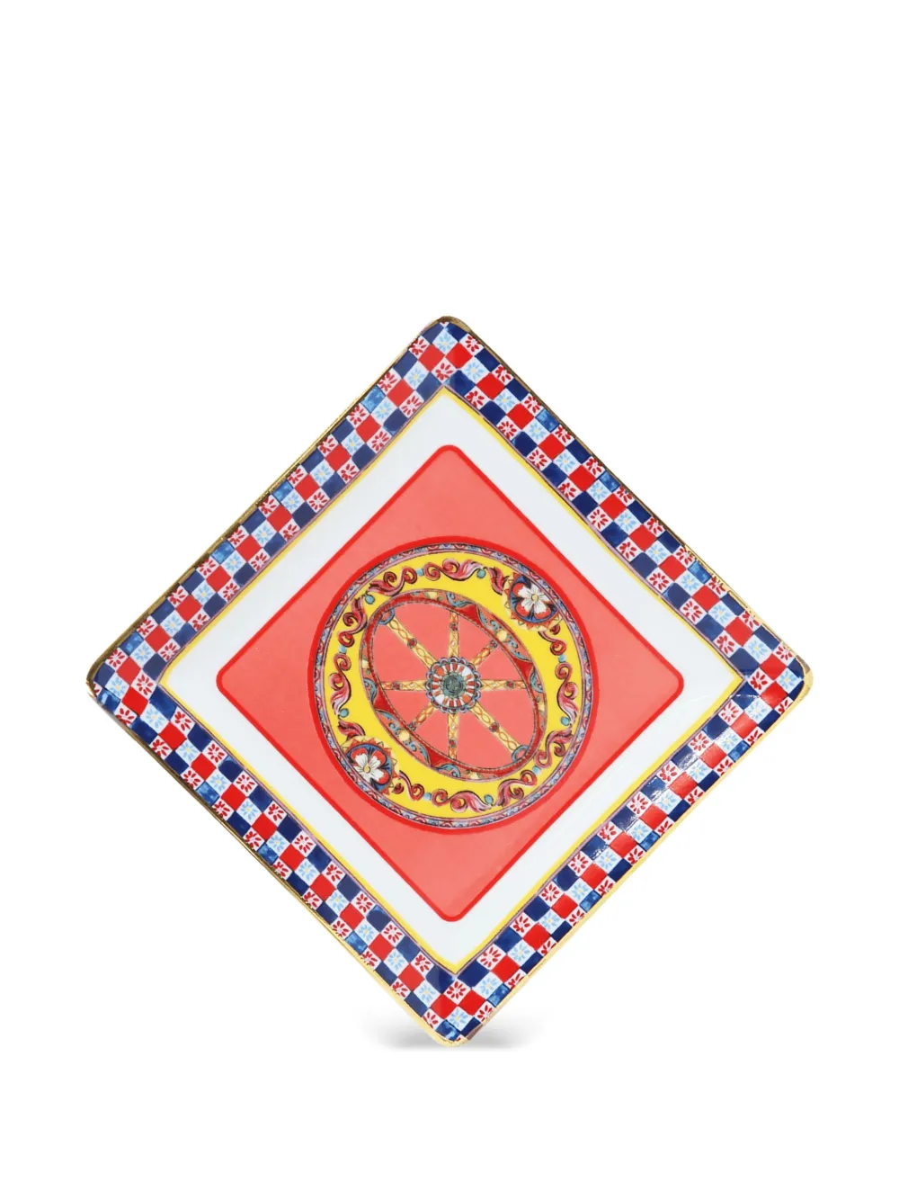 BACI MILANO floral-pattern decorative tray (15cm x 15cm) | Decorative Trays & Plates | Image 2