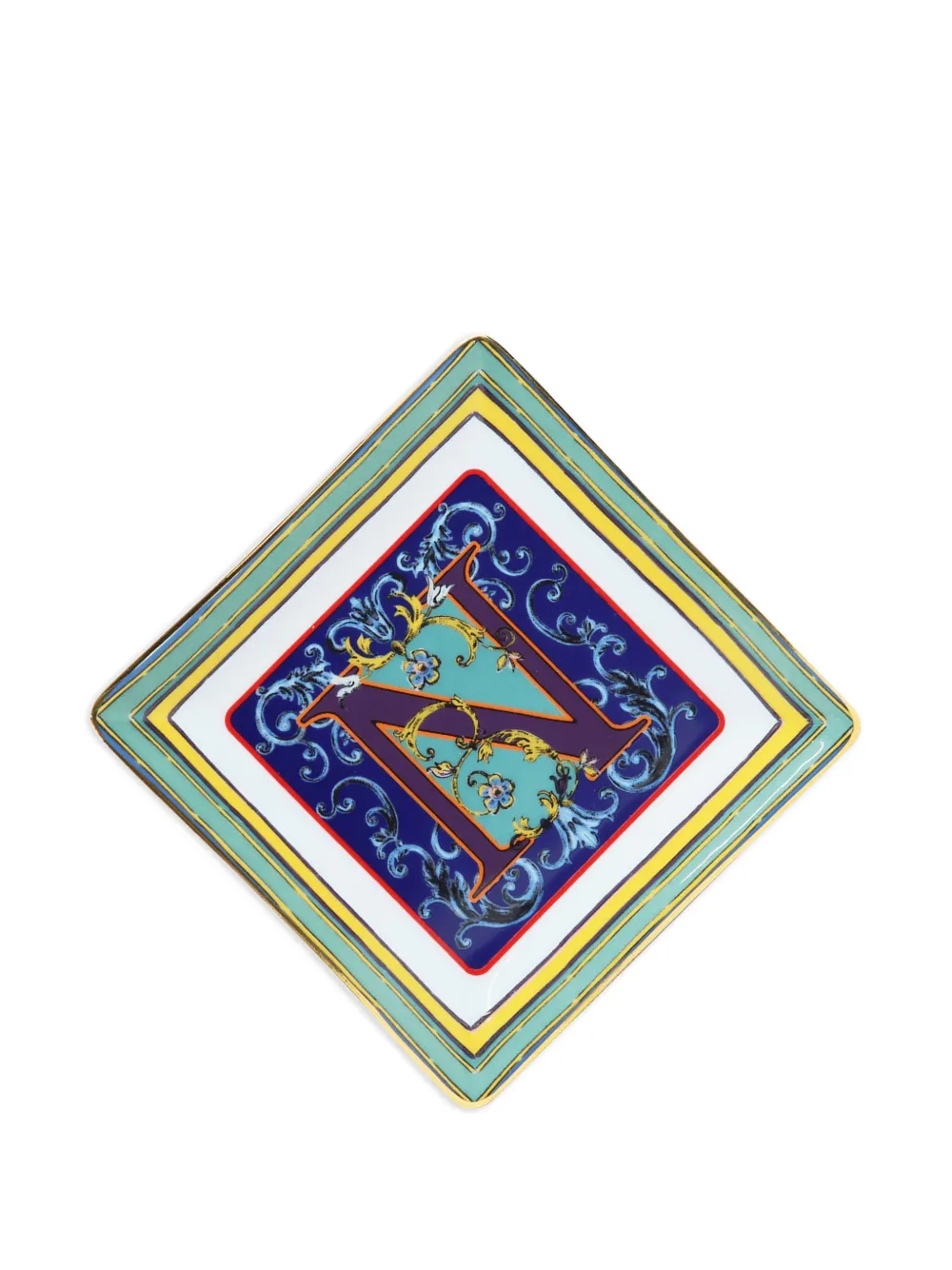 BACI MILANO letter-detail decorative tray (15cm x 15cm) | Decorative Trays & Plates | Image 2