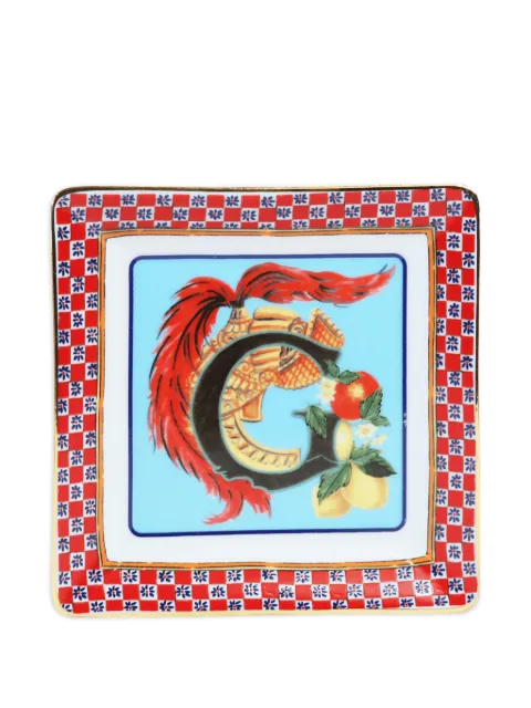 BACI MILANO floral-pattern decorative tray (15cm x 15cm)