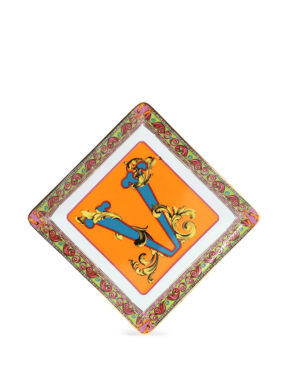 BACI MILANO letter-detail decorative tray (15cm x 15cm) | Decorative Trays & Plates | Image 2