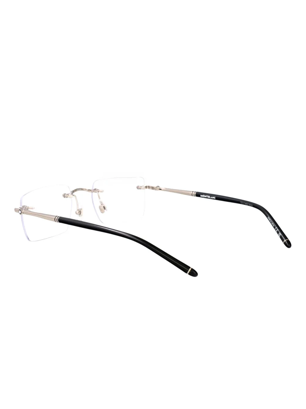 Montblanc Bril met rechthoekig montuur Zilver