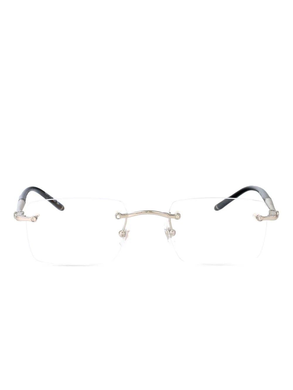 Montblanc rectangle-frame glasses | Silver | Image 1