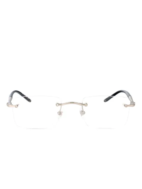 Montblanc rectangle-frame glasses