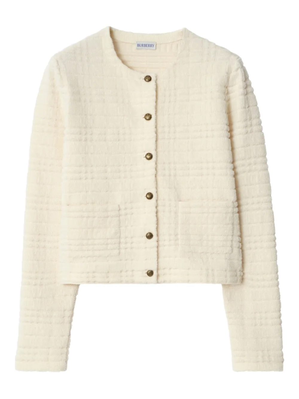 Burberry bottuned long-sleevve jacket | Neutrals | Image 1