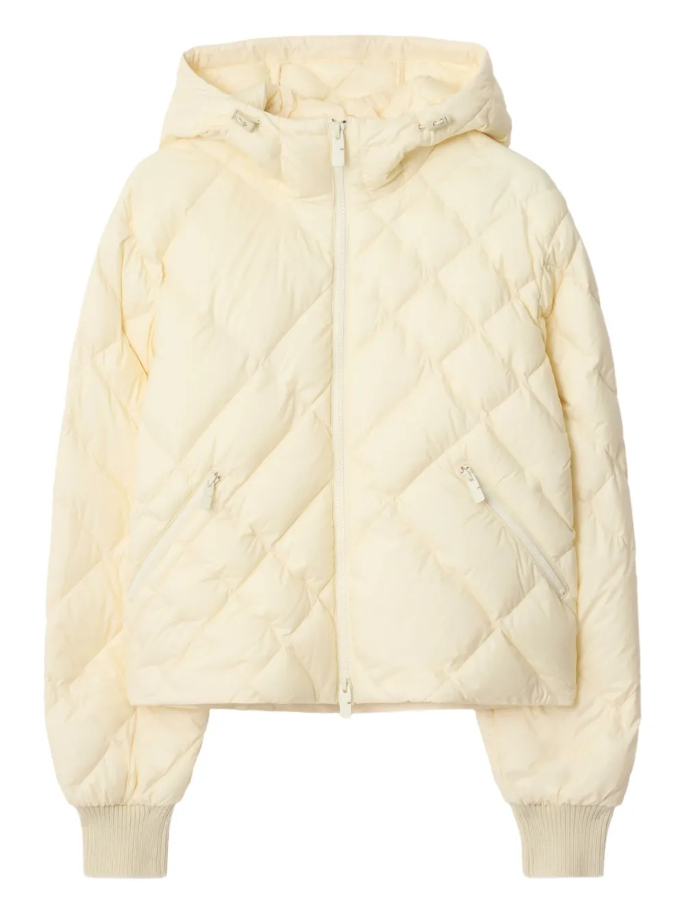 Burberry Piumino a quadri - Bianco