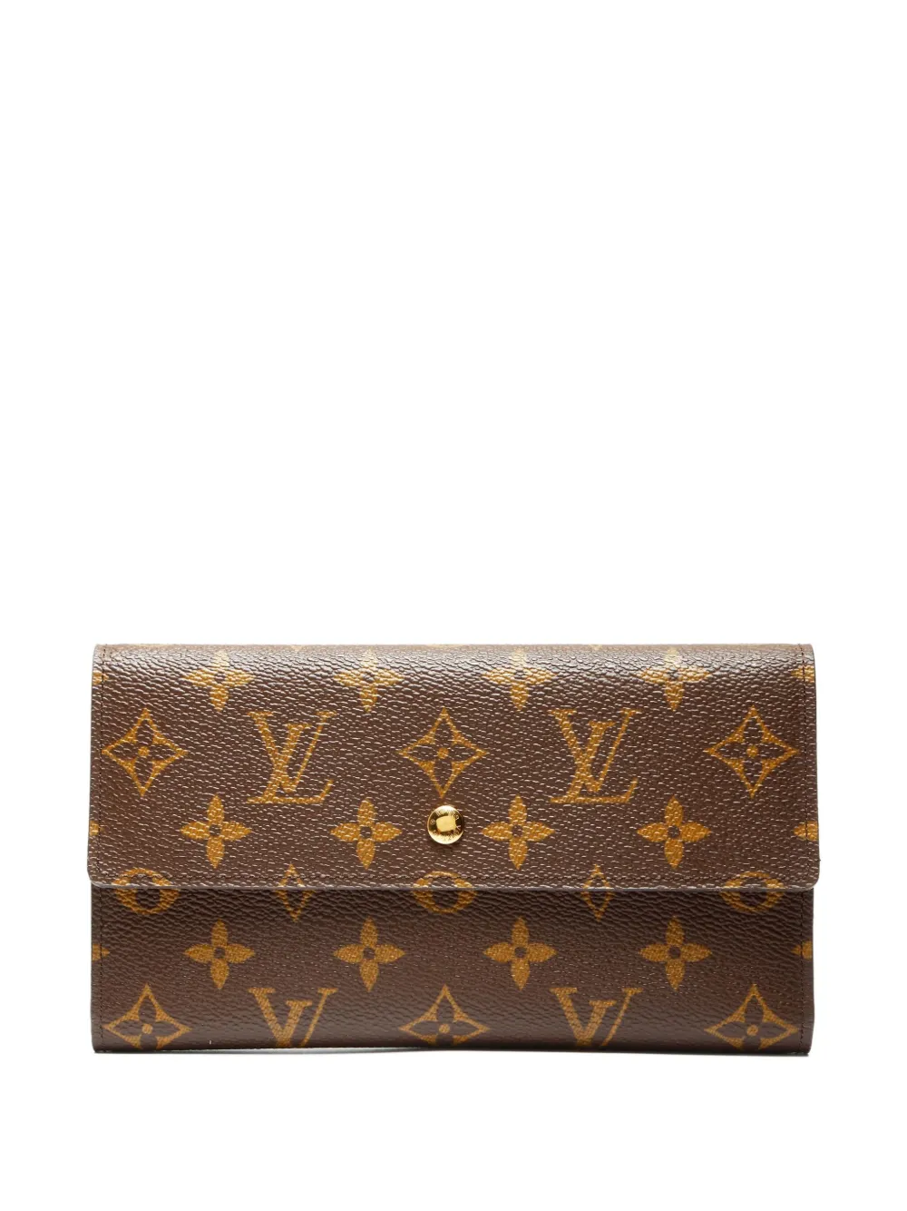 Louis Vuitton Pre-Owned 2002 ポルト トレゾール インターナショナル 財布 - ブラウン Louis Vuitton Pre-Owned 2002 ポルト トレゾール インターナショナル 財布 - ブラウン