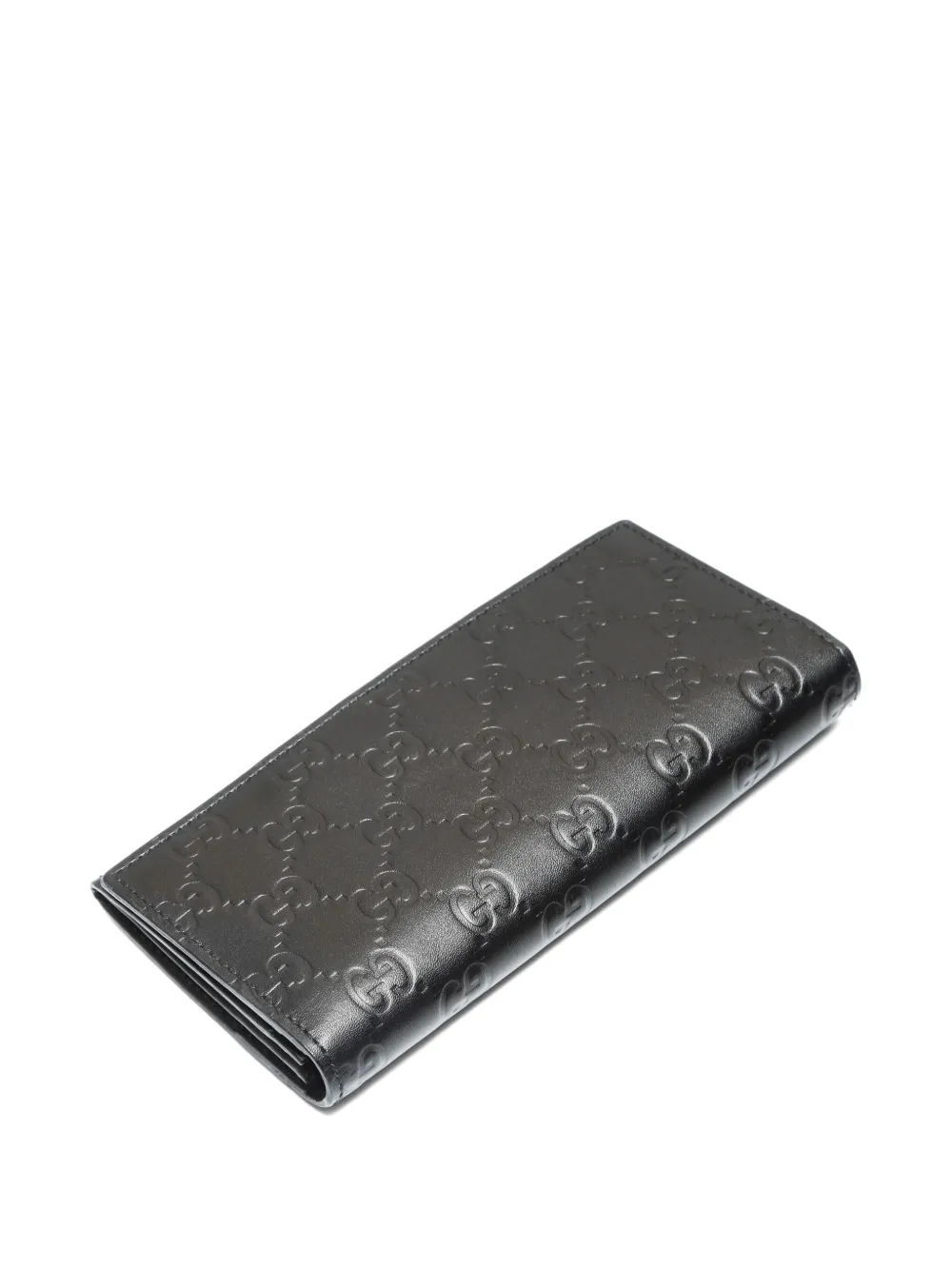 Pre-owned Gucci 2015-2020s Shima Wallet In Black