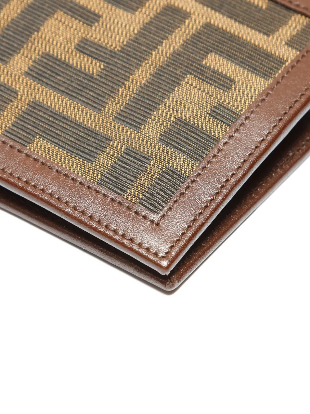 Pre-owned Fendi 1980-1990 Zucca-canvas Wallet In Brown