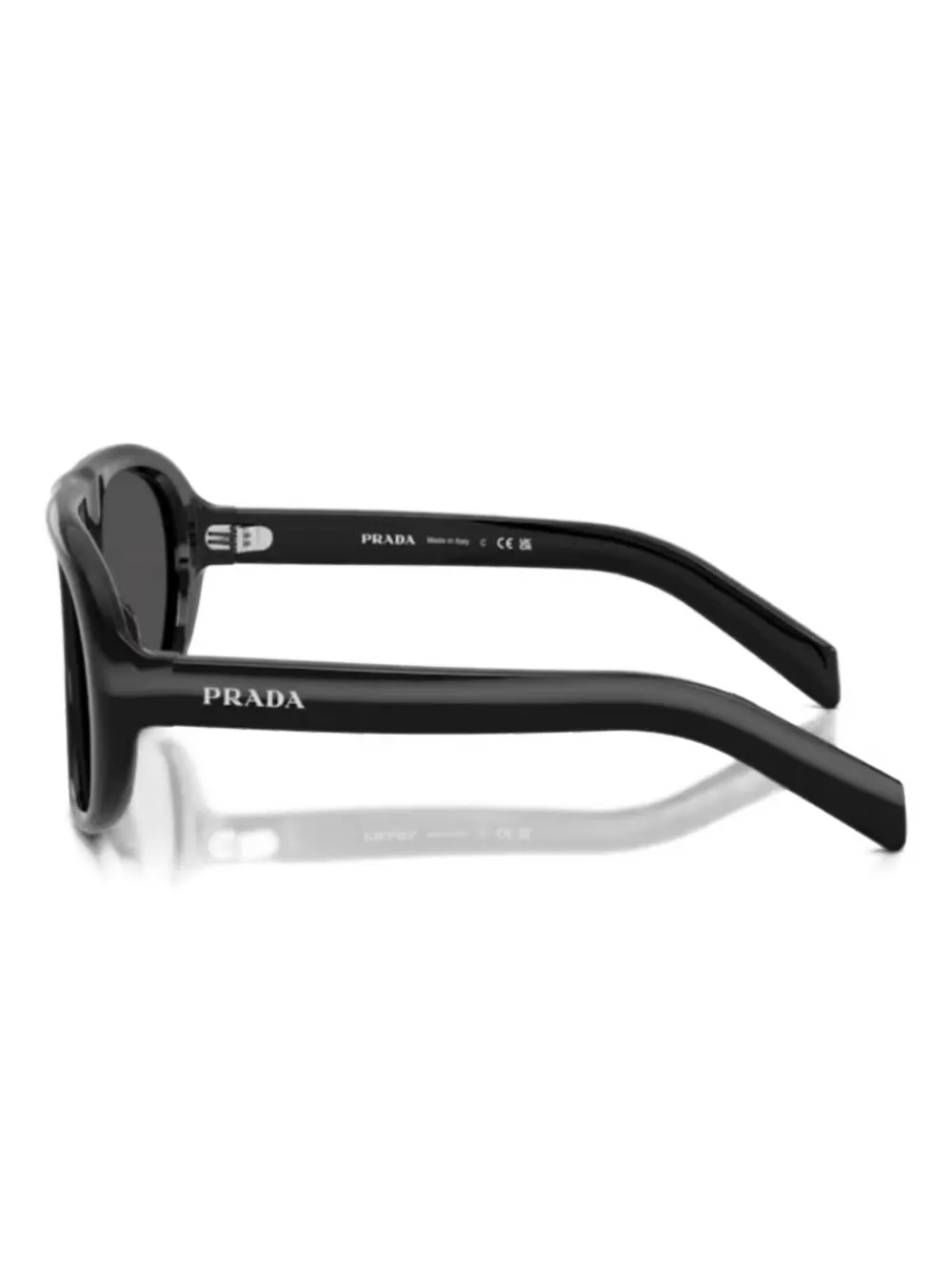 Prada Navigator-frame Sunglasses In Black