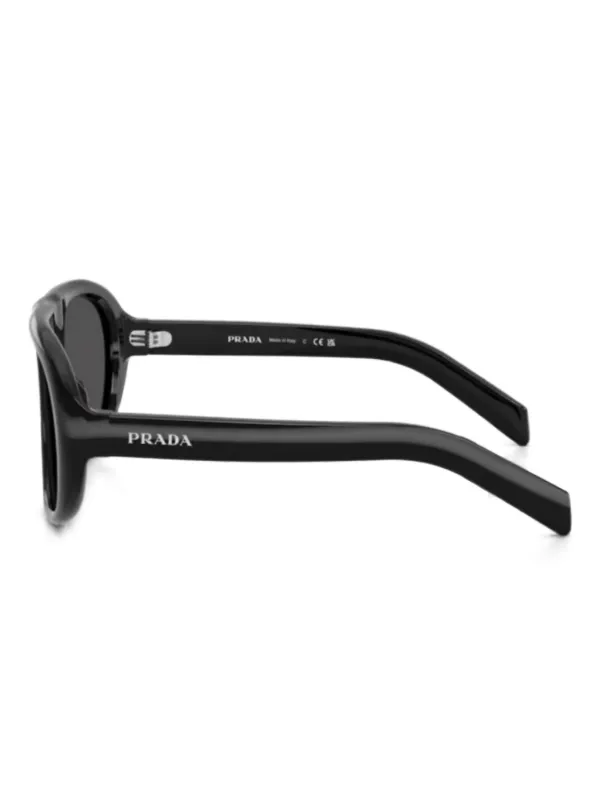 Prada Eyewear SPRC05 navigator-frame Sunglasses | Black | FARFETCH