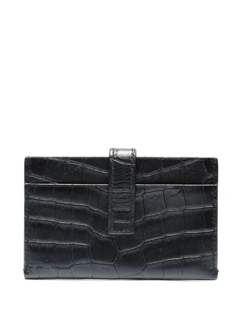 Saint Laurent Pre-Owned 2000-2020 crocodile-effect cardholder