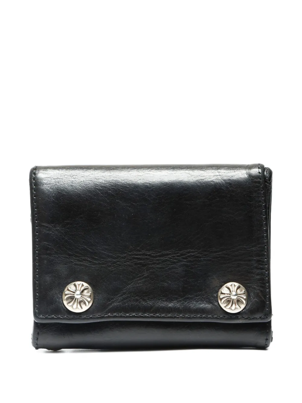 Chrome Hearts cartera con logo grabado 2000 | negro | Image 1