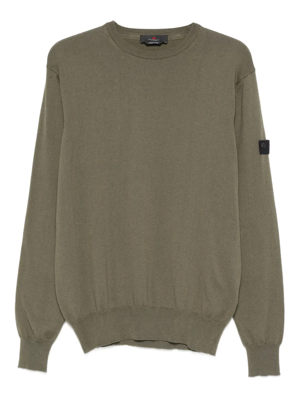 Peuterey Exmoor 07 logo-patch crew neck sweater | Green | Image 1