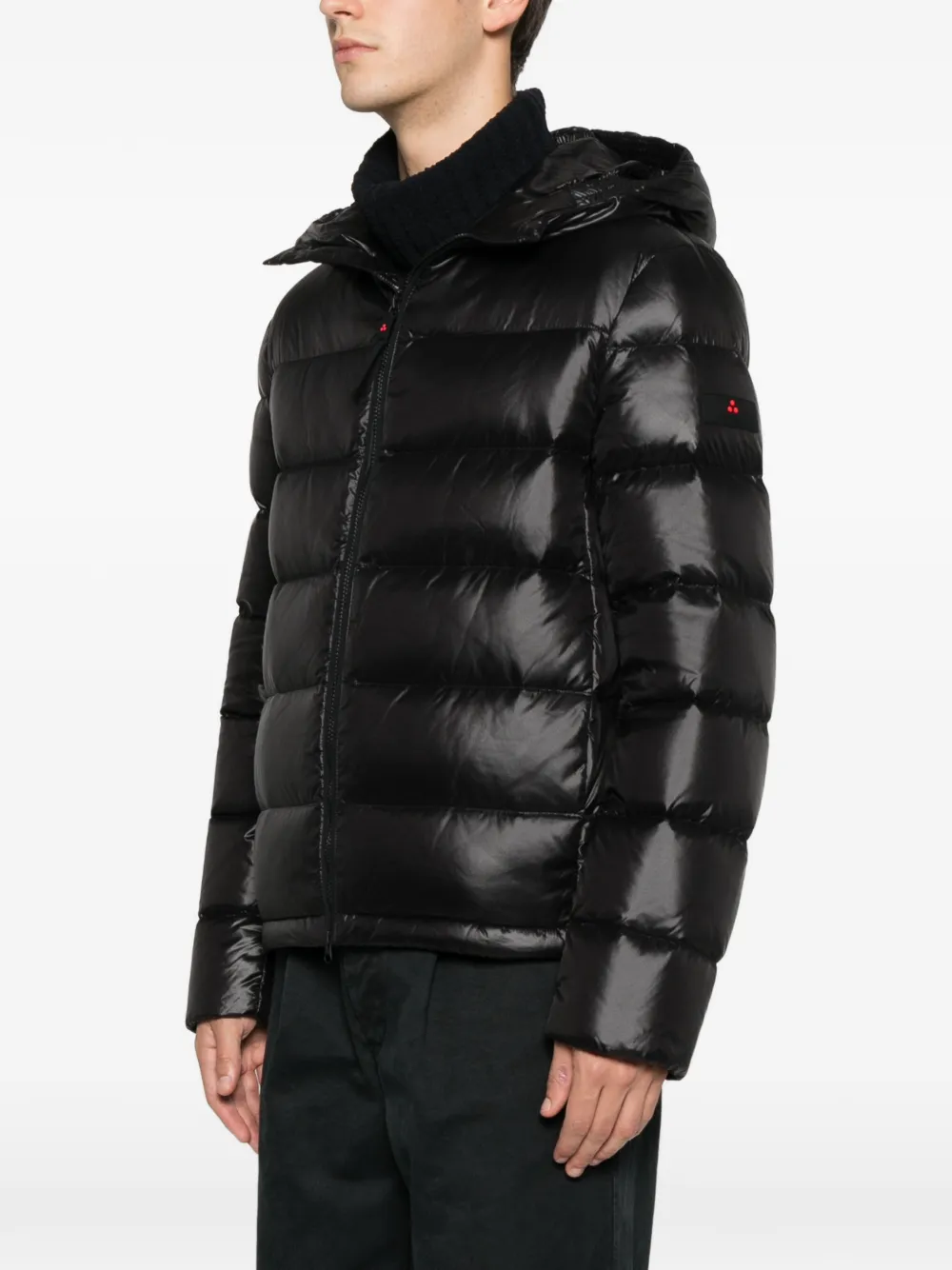 Peuterey hooded padded jacket Zwart