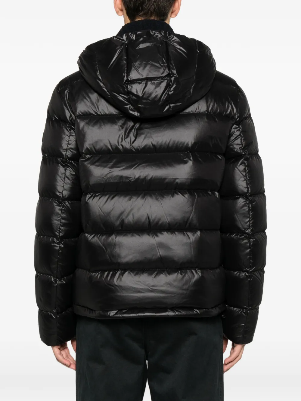 Peuterey hooded padded jacket Zwart