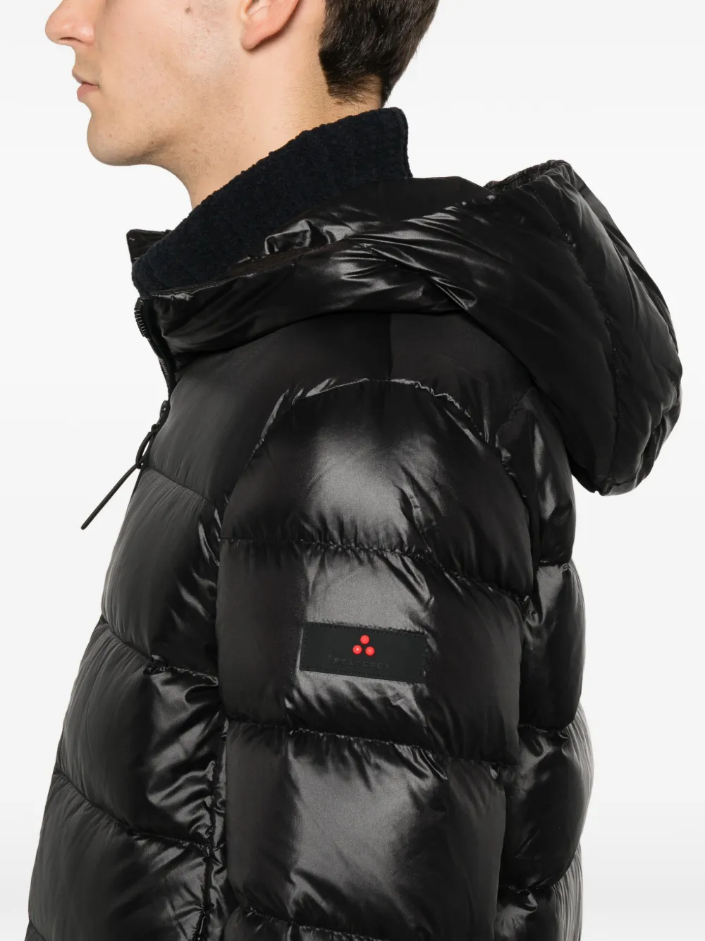 Peuterey hooded padded jacket Zwart