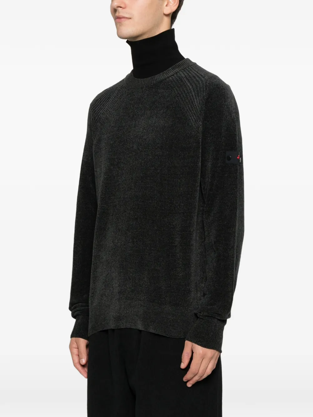 Peuterey Sironi 01 ribbed long-sleeve sweater Grijs