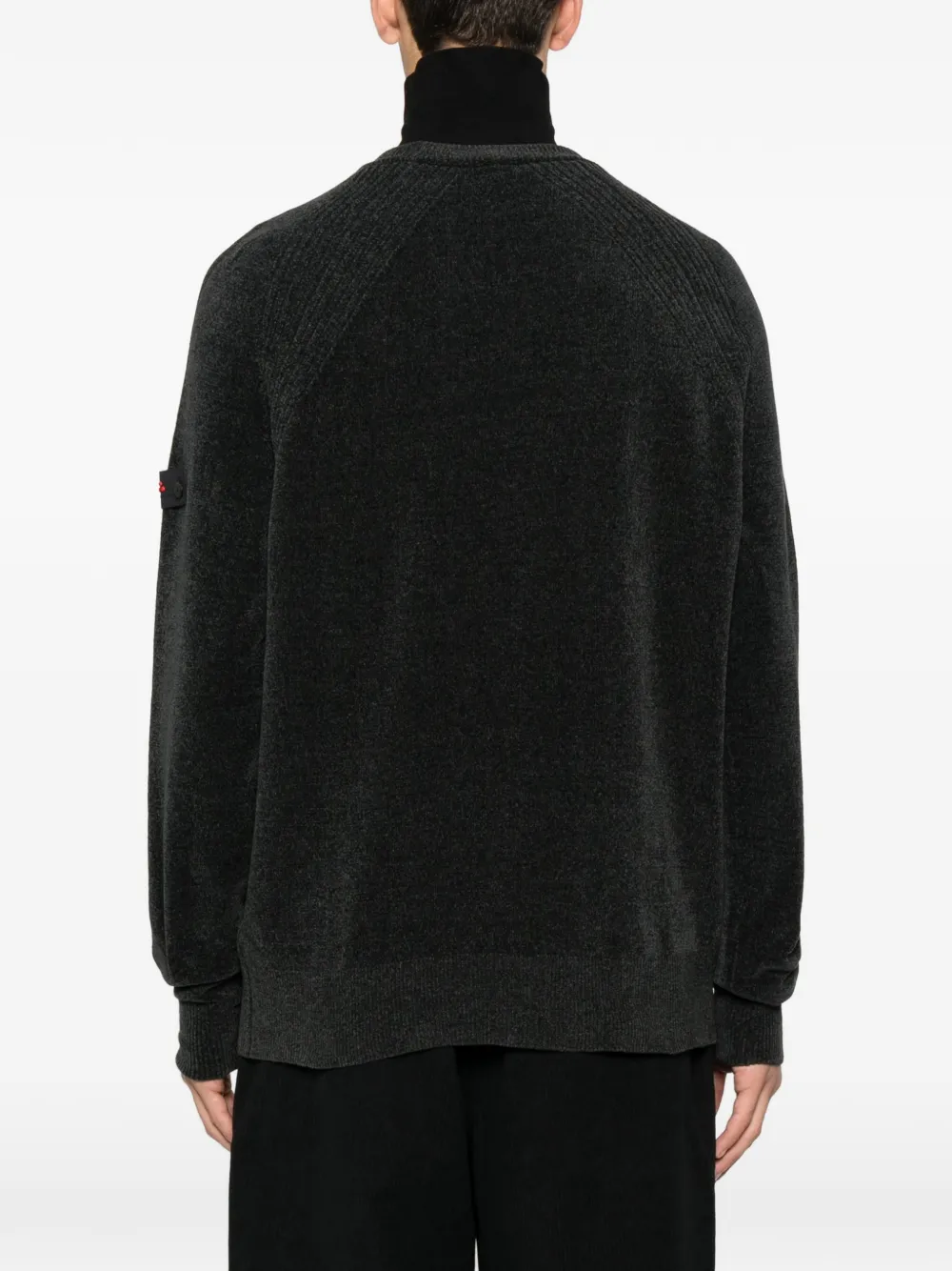 Peuterey Sironi 01 ribbed long-sleeve sweater Grijs
