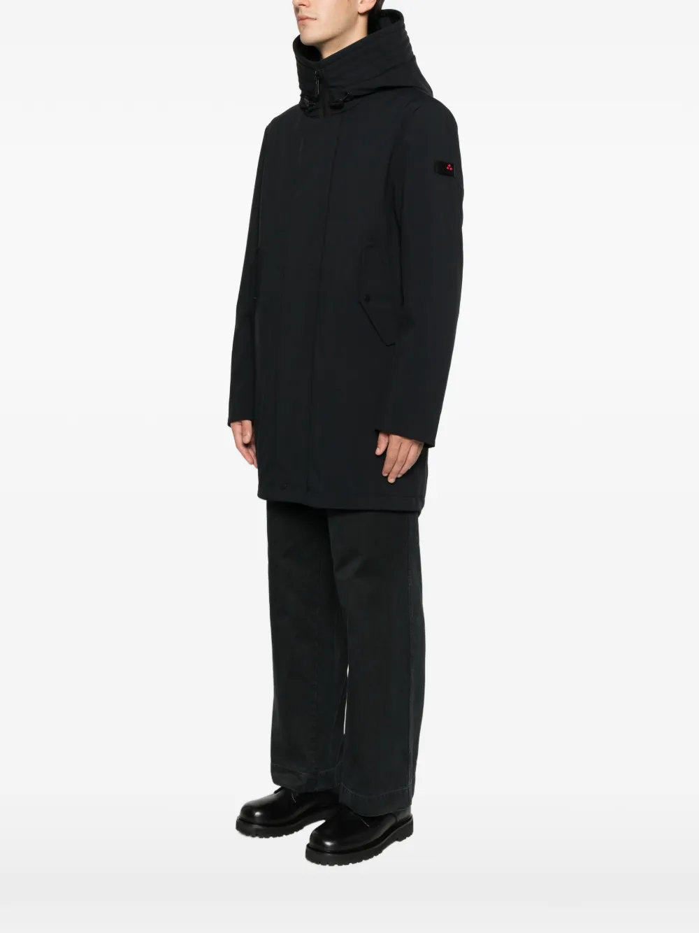 Peuterey Kasa Padded Hooded Coat In Black