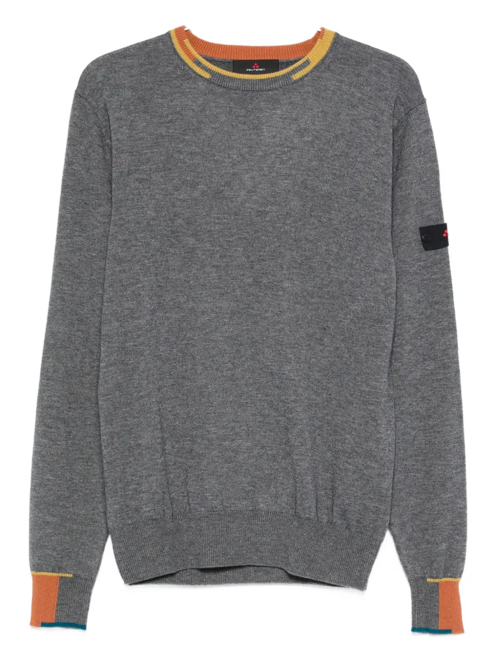 Peuterey Marlon 04 ribbed crew neck sweater - Grigio